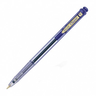 Dollar Clipper Ball Pen Blue 10 Pieces